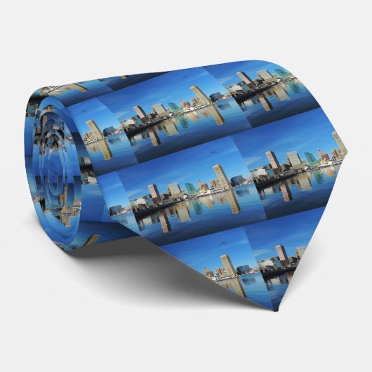 Baltimore Skyline Stropdas (Opgerold)
