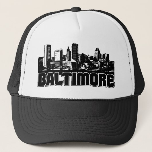 Baltimore Skyline Trucker Pet (Voorkant)