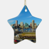 Baltimore Skyline van Federal Hill Keramisch Ornament (Rechts)