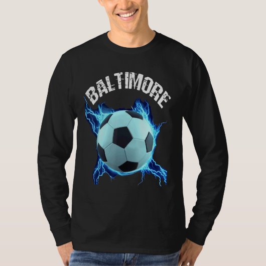 Baltimore Soccer Retro T-shirt (Voorkant)