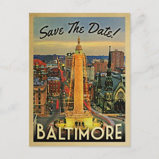 Baltimore sparen de  Briefkaarten van de Datum (Voorkant)
