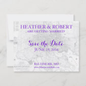 Baltimore sparen de  Kaart van de Datum (grijs) (Voorkant)