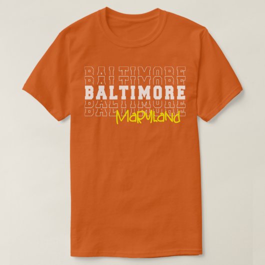 Baltimore stad Maryland Baltimore MD T-shirt (Design voorkant)