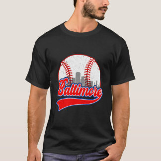 Baltimore Stadsbeeld Honkbal T-shirt