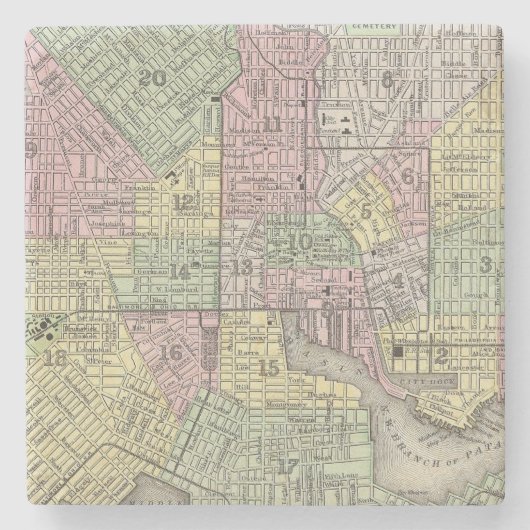 Baltimore Stenen Onderzetter (Voorkant)