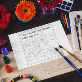 Baltimore Summer Coloring Briefkaart met envelop