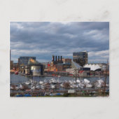 Baltimore Sundown Skyline Briefkaart (Voorkant)
