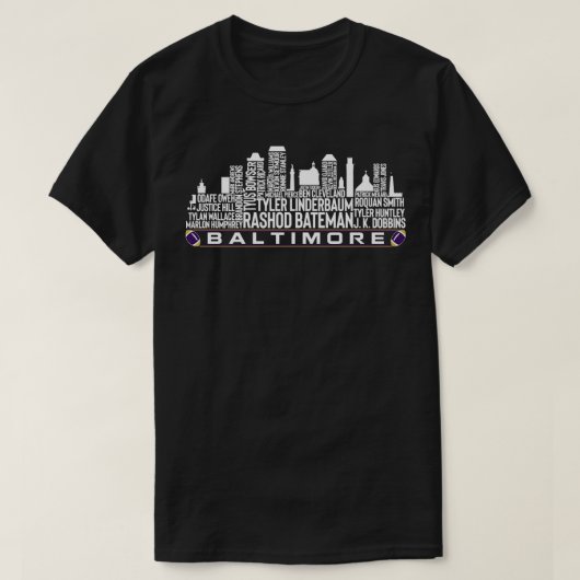 Baltimore Team 23 Speler Roster Baltimore City SK T-shirt (Design voorkant)