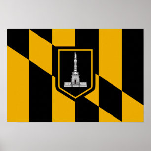 Baltimore-vlag Poster