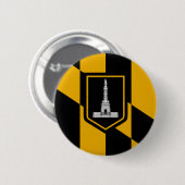 Baltimore Vlag Ronde Button 5,7 Cm (Voorkant /achterkant)