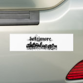 Baltimore, voor je stad bumpersticker (Op auto)