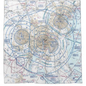 Baltimore-Washington Flyway Chart Douchegordijn (Voorkant)