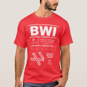 Baltimore/Washington Int'l Airport BWI T-shirt (Voorkant)