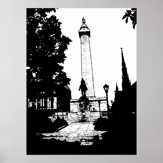 Baltimore Washington Monument Poster (Voorkant)