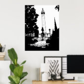 Baltimore Washington Monument Poster (Thuiskantoor)
