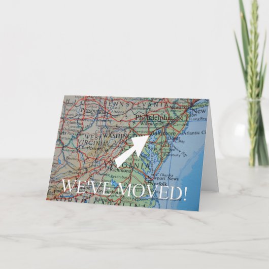 Baltimore We hebben adresaankondiging verplaatst Aankondiging (Voorkant)