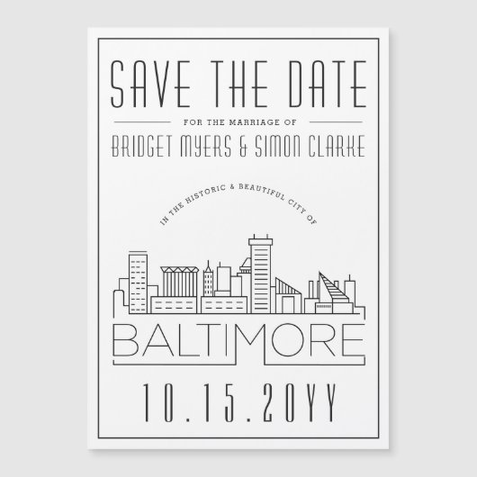 Baltimore Wedding | De gestileerde Veldlijn sparen (Voorkant)