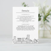 Baltimore Wedding | Gastinformatie Informatiekaartje (Staand voorkant)