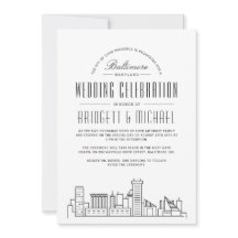 Baltimore Wedding | Moderne Deco Skyline