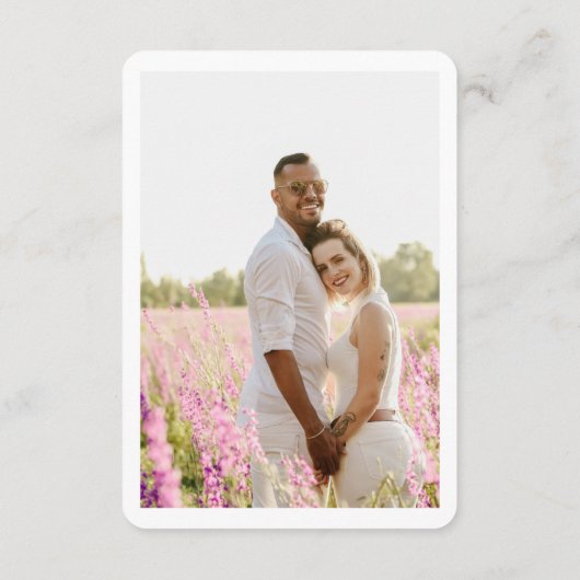 Baltimore Wedding RSVP QR Code Small Informatiekaartje (Achterkant)