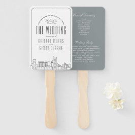 Baltimore Wedding | Weddenschap-programma Hand Fan Handwaaier