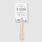 Baltimore Wedding | Weddenschap-programma Hand Fan Handwaaier (Voorkant)