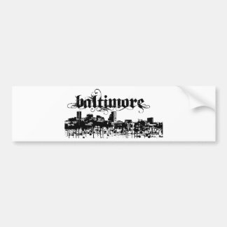 Baltimore zet je stad aan bumpersticker