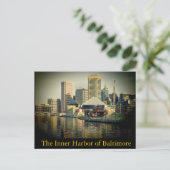 Baltimore's binnenhaven briefkaart (Staand voorkant)