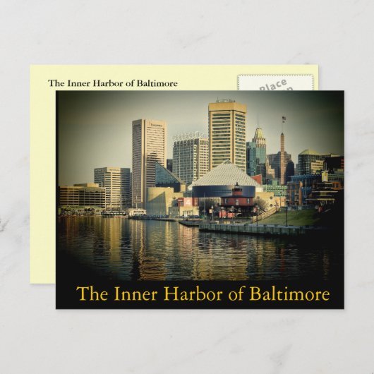 Baltimore's binnenhaven briefkaart (Voorkant / Achterkant)
