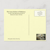 Baltimore's binnenhaven briefkaart (Achterkant)