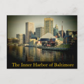 Baltimore's binnenhaven briefkaart (Voorkant)
