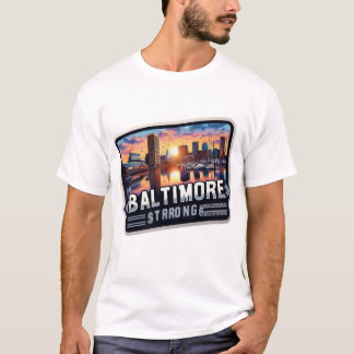 Baltimore's Gouden Uur: Onbreekbare Geest T-shirt