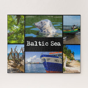 Baltisch Zee, collage Legpuzzel