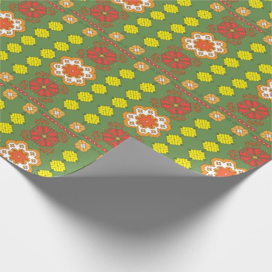 Baltisch zonnepatroon cadeaupapier (Hoek)