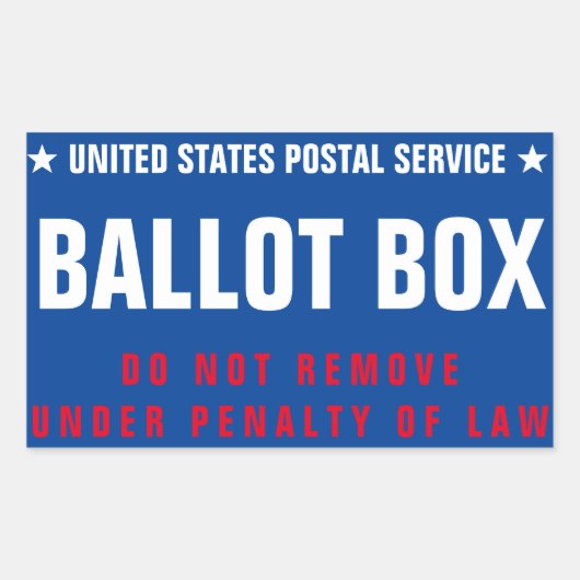 Baltische doos rechthoekige sticker (Voorkant)