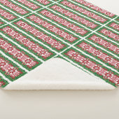 Baltische Kerst Rood Groen Tribal patroon Sherpa Deken (3/4)