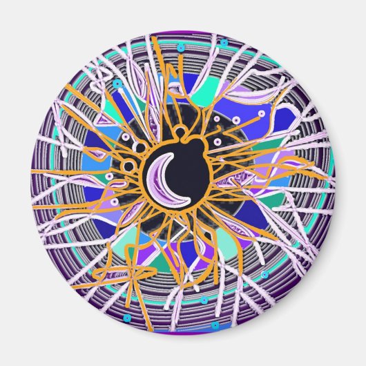 Baltische maan magneet (Voorkant)