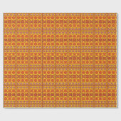 Baltische Star-ontwerp Cadeaupapier (Vlak)