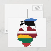 Baltische staten briefkaart (Voorkant / Achterkant)