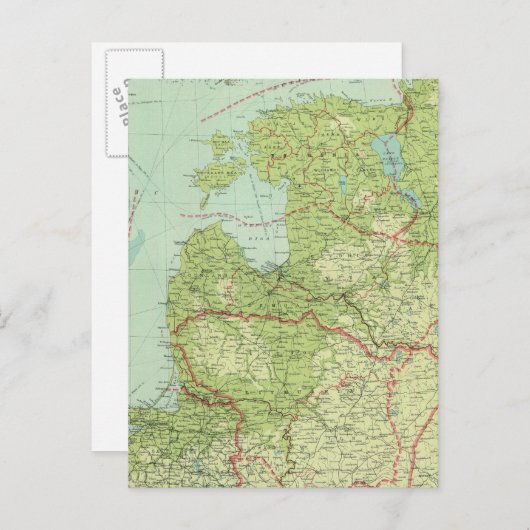 Baltische staten en Oost-Pruisen Briefkaart (Voorkant / Achterkant)