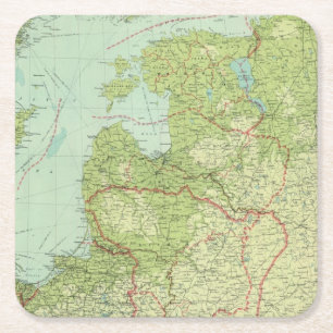 Baltische staten en Oost-Pruisen Kartonnen Onderzetters
