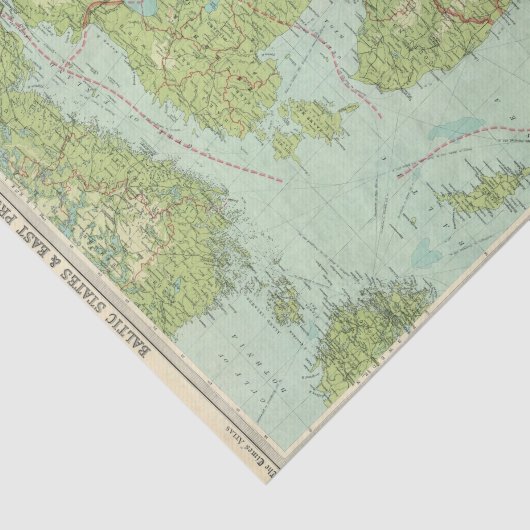 Baltische staten en Oost-Pruisen Tissuepapier (Detail)