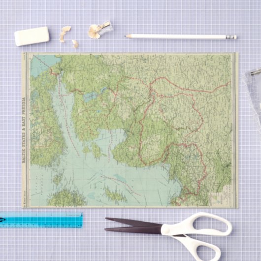 Baltische staten en Oost-Pruisen Tissuepapier (Craft)