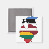 Baltische staten magneet (Voorkant / Achterkant)