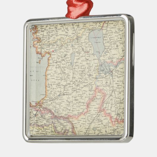 Baltische staten metalen ornament (Links)