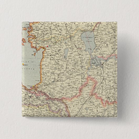 Baltische staten vierkante button 5,1 cm (Voorkant)