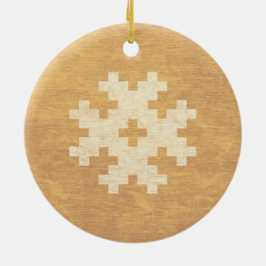 Baltische Symbolen Geel  Keramisch Ornament (Achterkant)