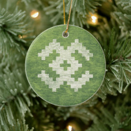 Baltische Symbolen Groene Vintage Keramisch Ornament
