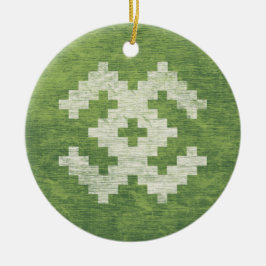 Baltische Symbolen Groene Vintage Keramisch Ornament