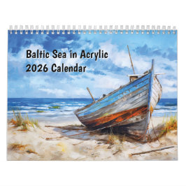 Baltische Zee in Acryl – 2026 Agenda Kalender